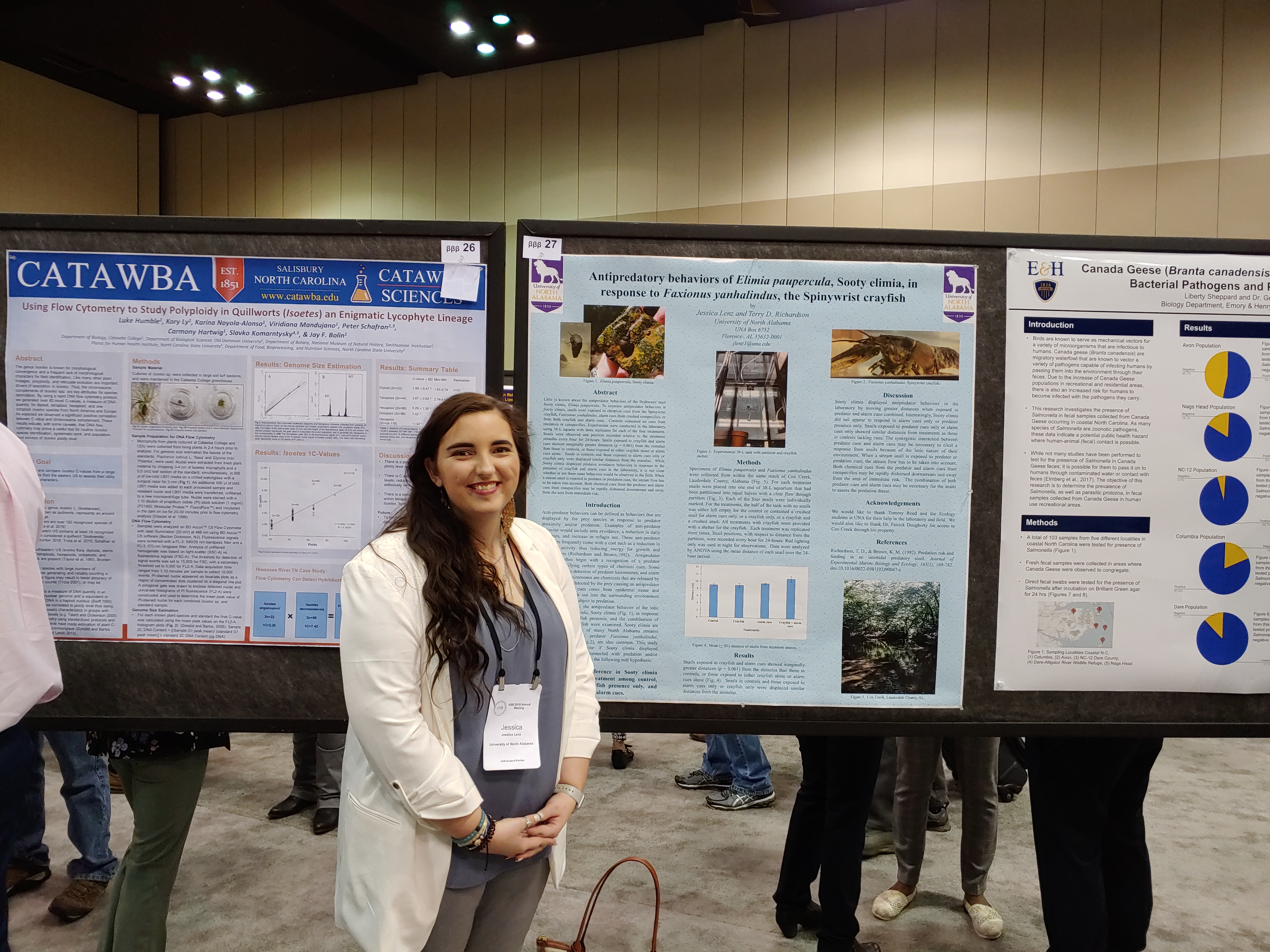 TriBeta Student at Poster Session